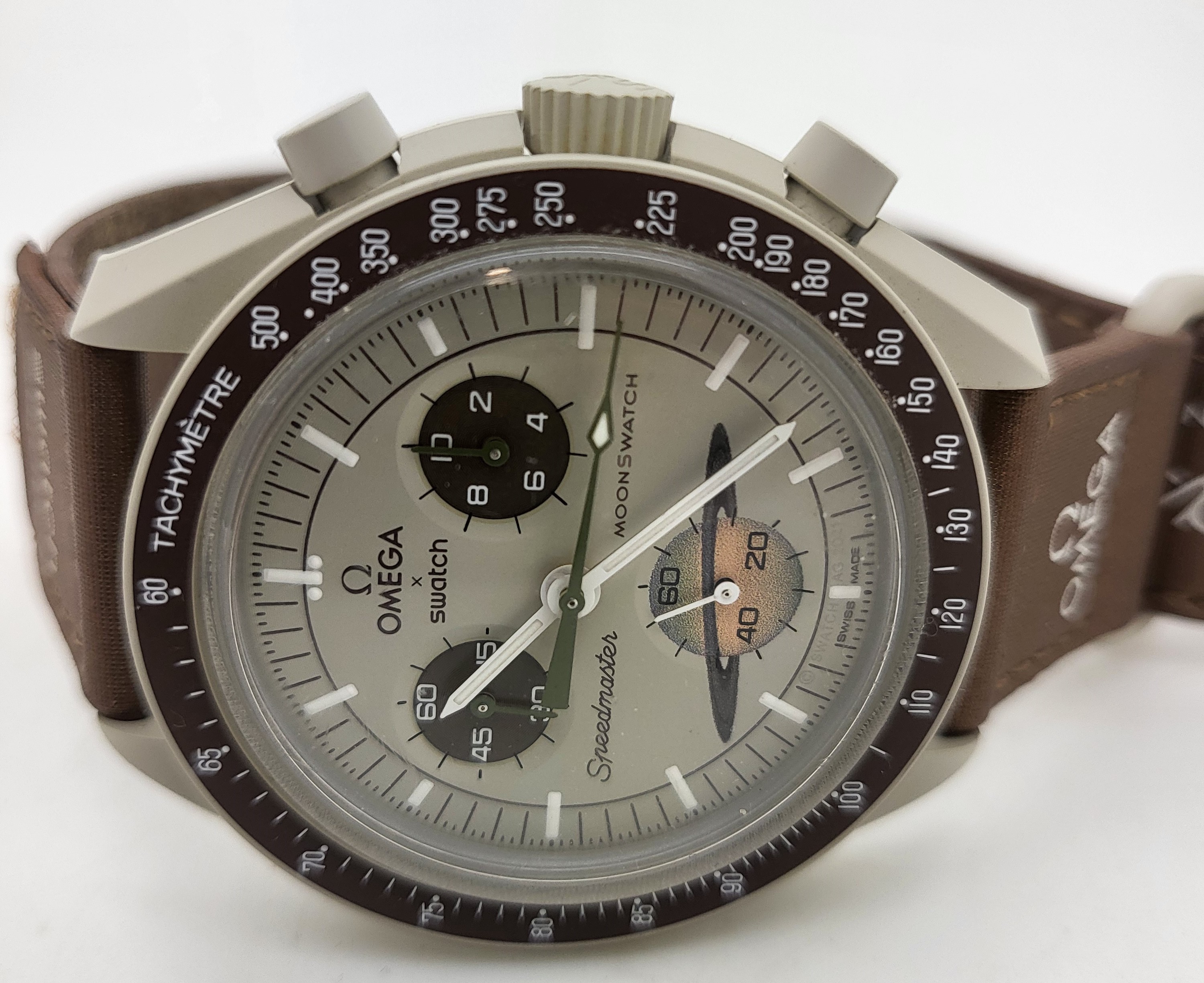 OMEGA x Swatch Speedmaster Bioceramic Moonswatch Mission To Saturn